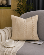 Ivory Knit Cushion Cover | Cover Only