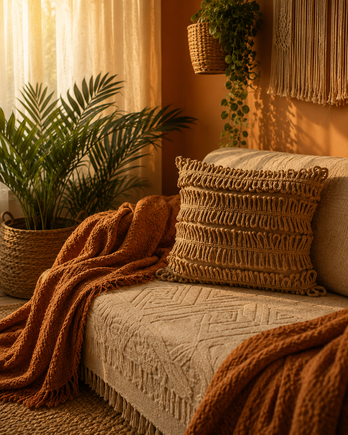 Rustic Loops Cushion Cover | Cover Only