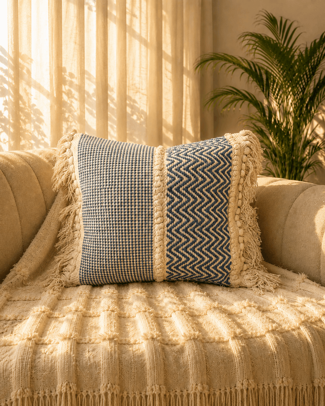 Indigo Drift Cushion Cover | Cover Only