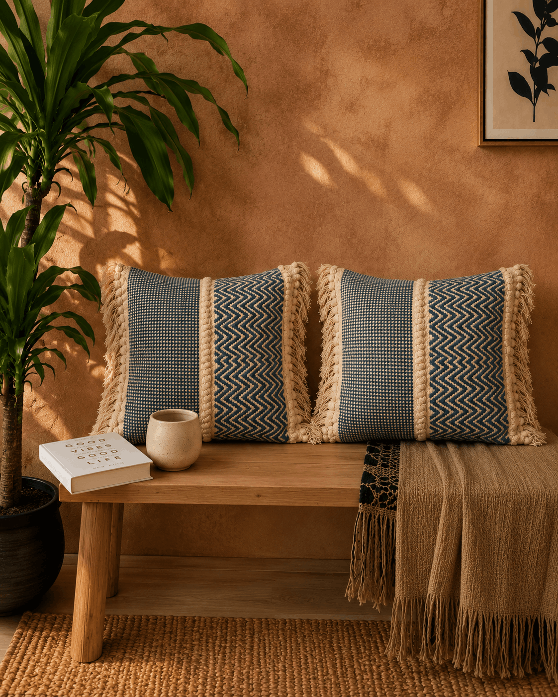 Indigo Drift Cushion Cover | Cover Only