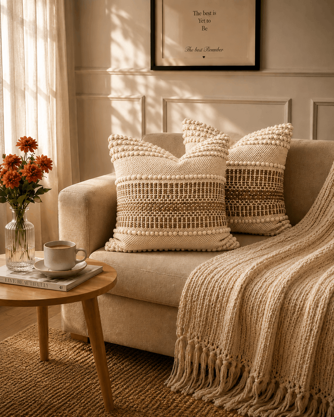 Sandstone Weave Cushion Cover | Cover Only
