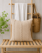 Ivory Knit Cushion Cover | Cover Only
