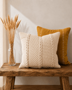 Ivory Knit Cushion Cover | Cover Only