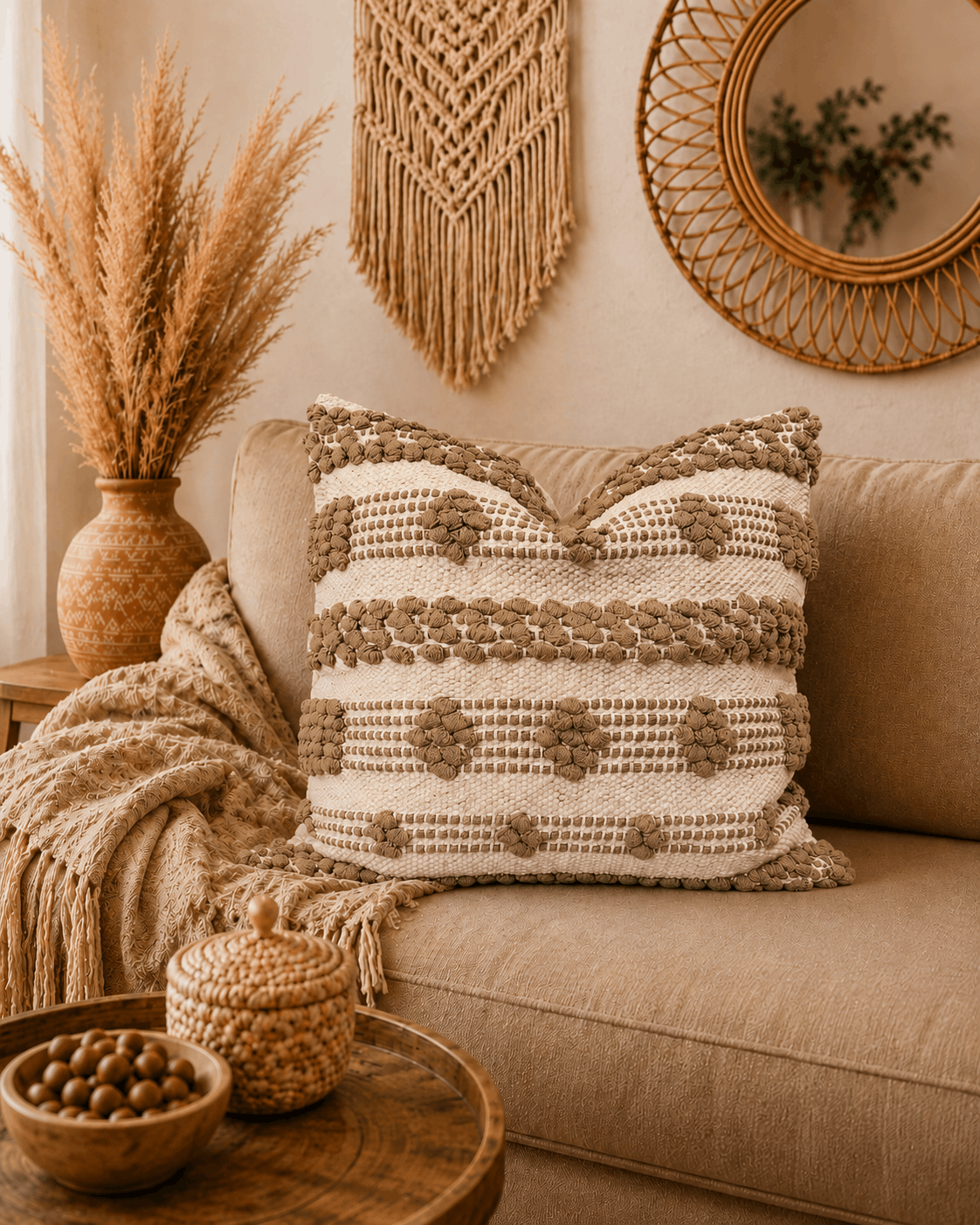 Rustic Rhythm Cushion Cover | Cover Only