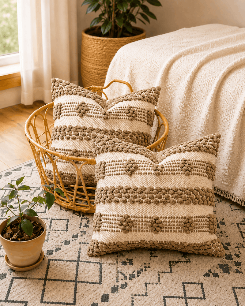 Rustic Rhythm Cushion Cover