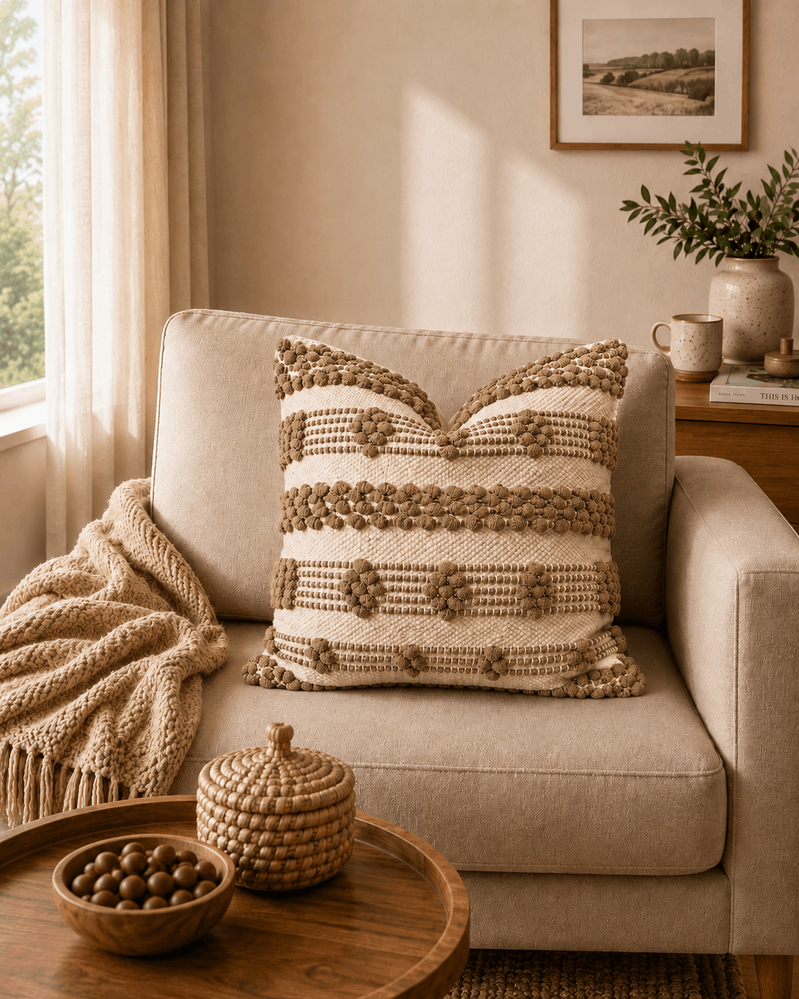 Rustic Rhythm Cushion Cover | Cover Only