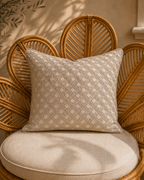 Ivory Mosaic Cushion Cover | Cover Only