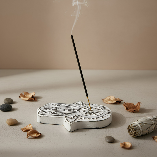 Incense Holder With Black Sand