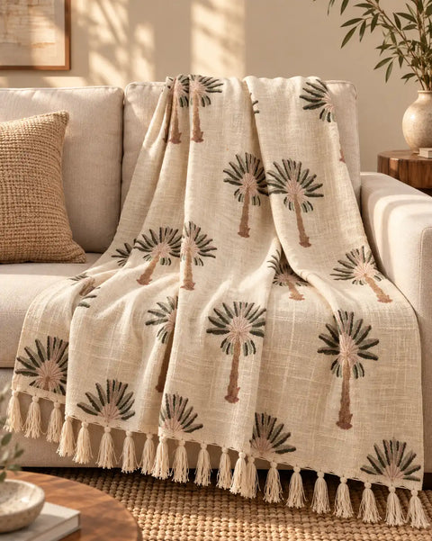 Palmera- Woven Throw
