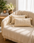 Ivory Dune Cushion Cover | Includes Filler