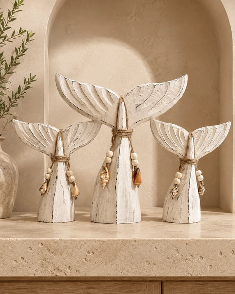 The Caudal- Sculptural Whale Tail Décor.