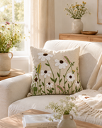 Wild Daisy Meadow Cushion Cover