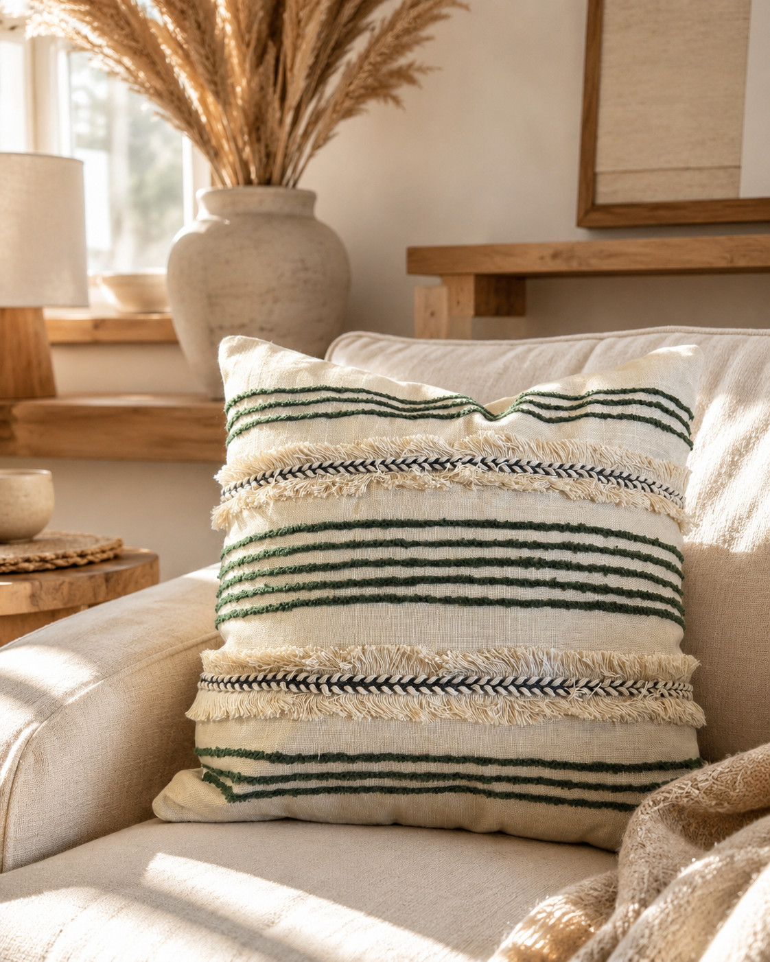 Forest Fringe Cushion Cover | Cover Only