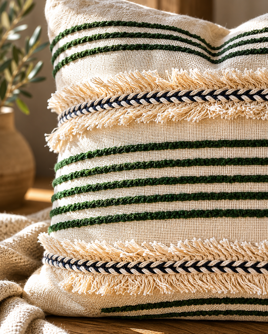 Forest Fringe Cushion Cover | Cover Only