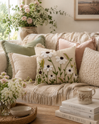 Wild Daisy Meadow Cushion Cover