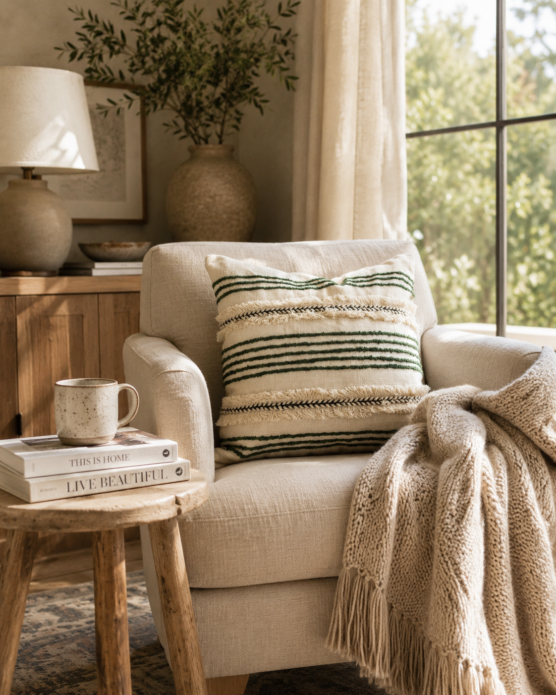 Forest Fringe Cushion Cover | Cover Only