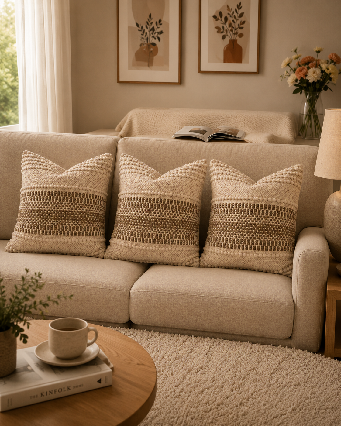 Sandstone Weave Cushion Cover | Cover Only