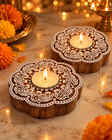 Indra Tealight Holders - Set of 2