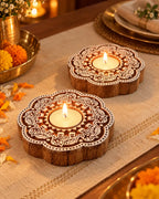 Indra Tealight Holders - Set of 2