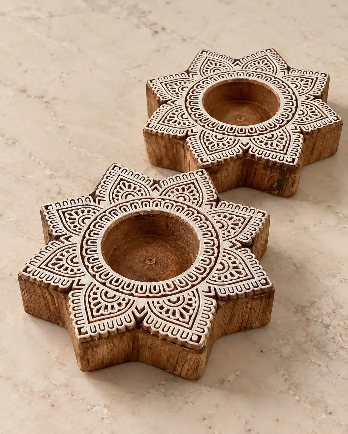Nara Tealight Holders - Set of 2