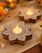 Nara Tealight Holders - Set of 2