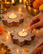 Nara Tealight Holders - Set of 2
