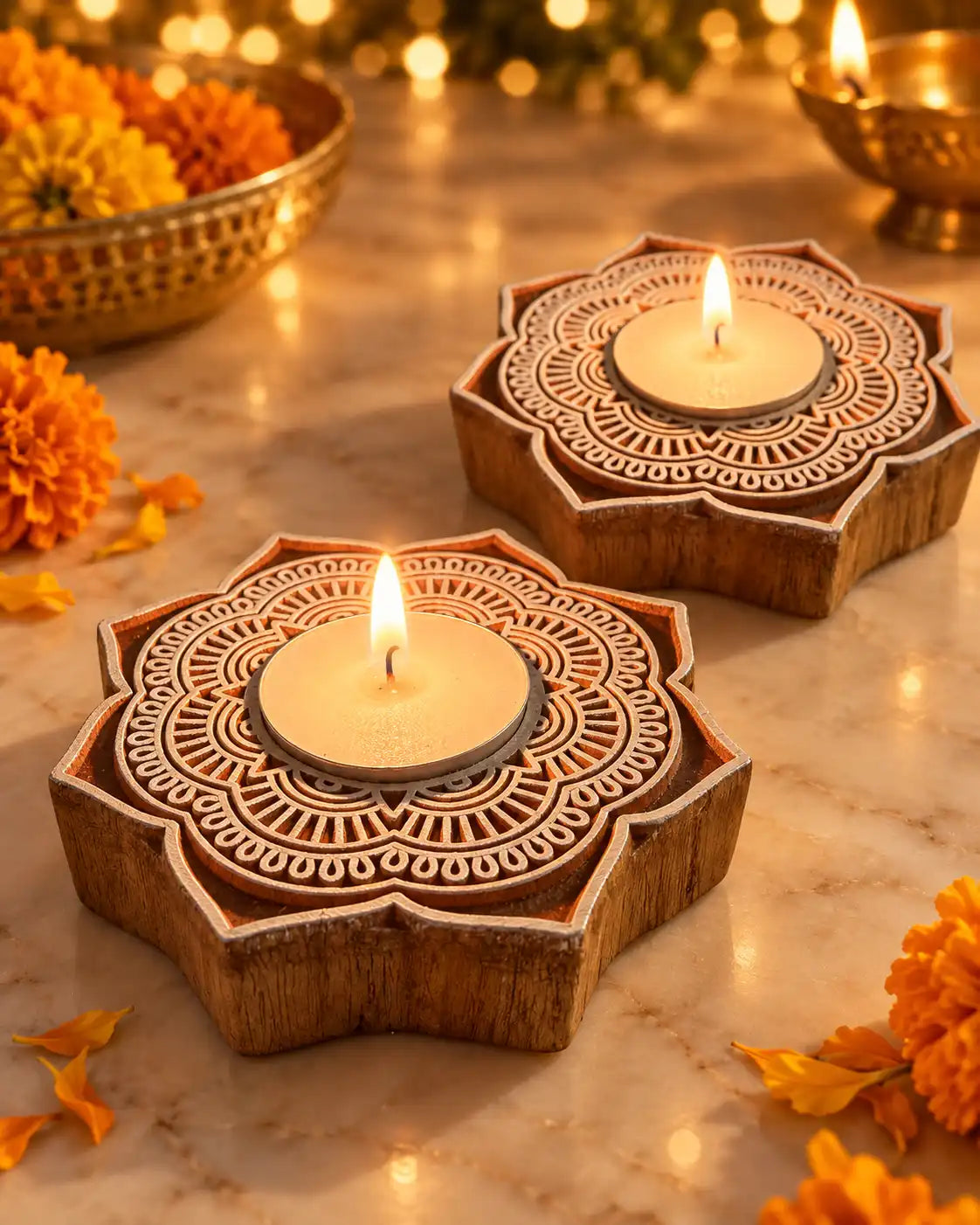 Aurea Tealight Holder - Set of 2