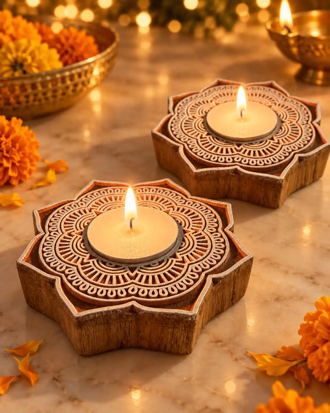 Aurea Tealight Holder - Set of 2