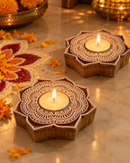 Aurea Tealight Holder - Set of 2