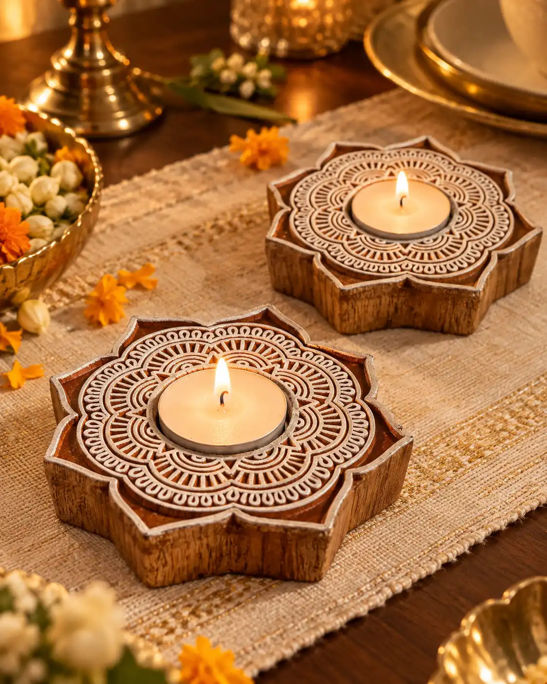 Aurea Tealight Holder - Set of 2