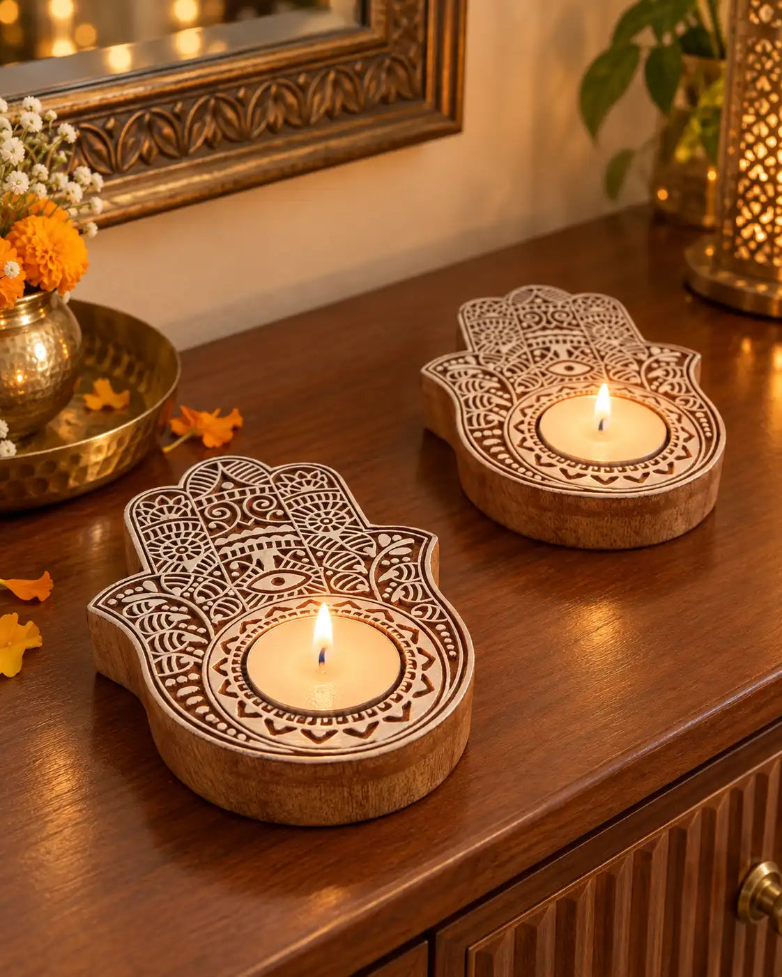 Mira Tealight Holders - Set of 2