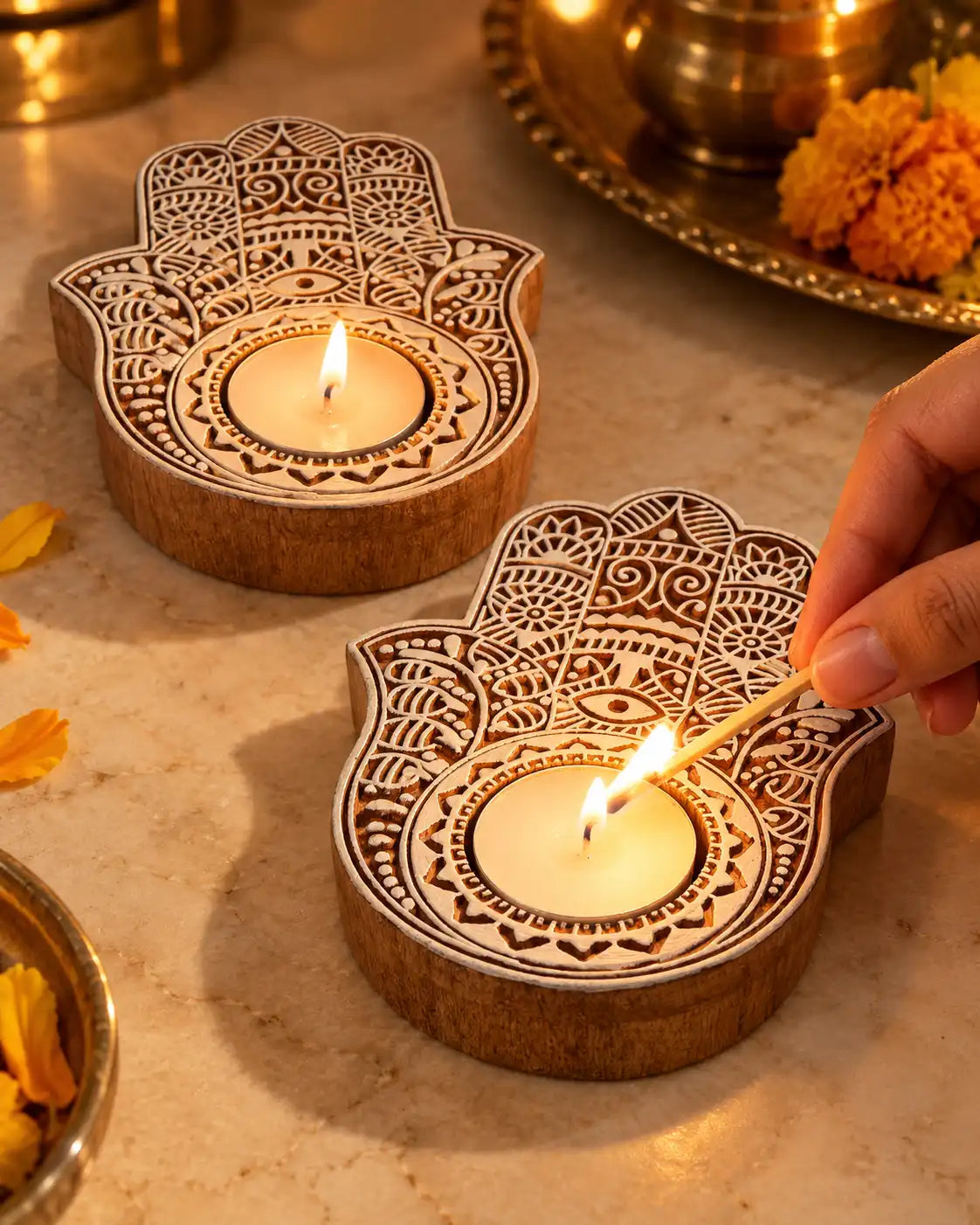 Mira Tealight Holders - Set of 2