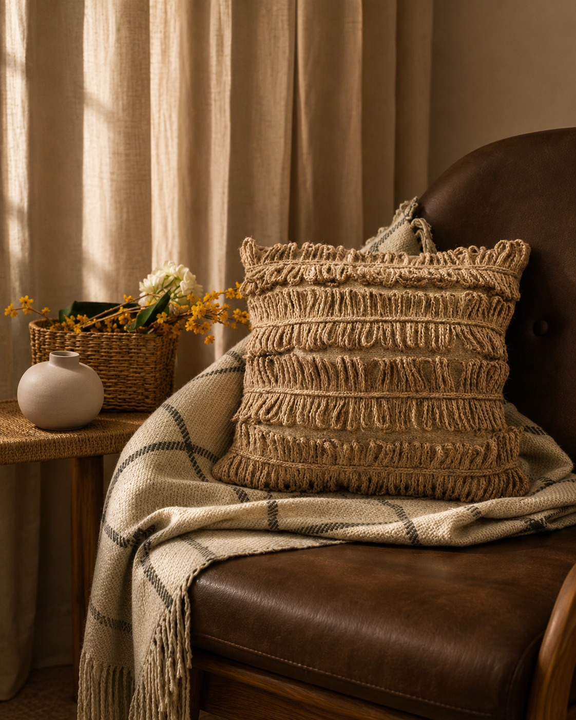 Rustic Loops Cushion Cover | Cover Only