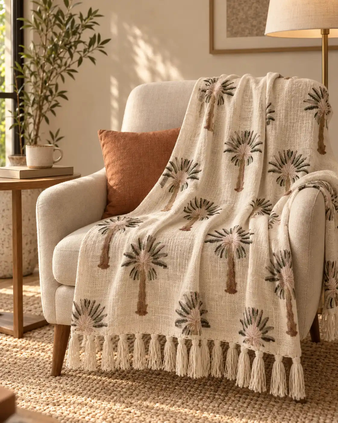 Palmera- Woven Throw