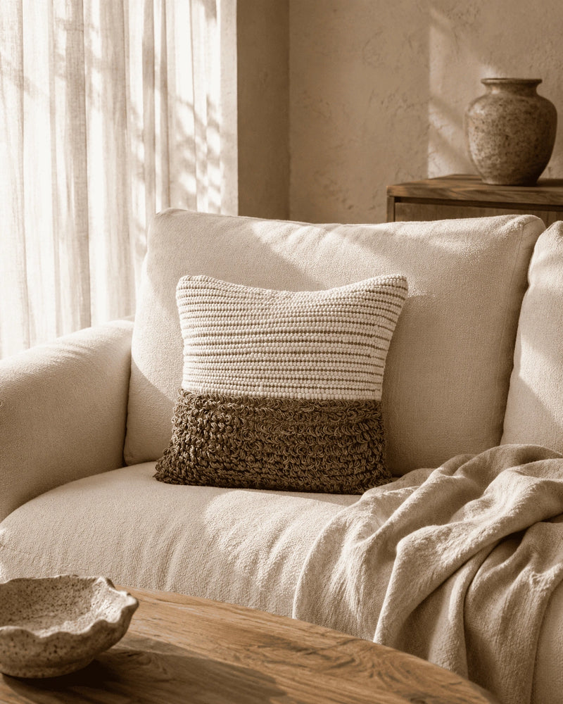 Earth & Ivory Cushion Cover