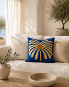 Azure Blossom Cushion Cover | Cover Only