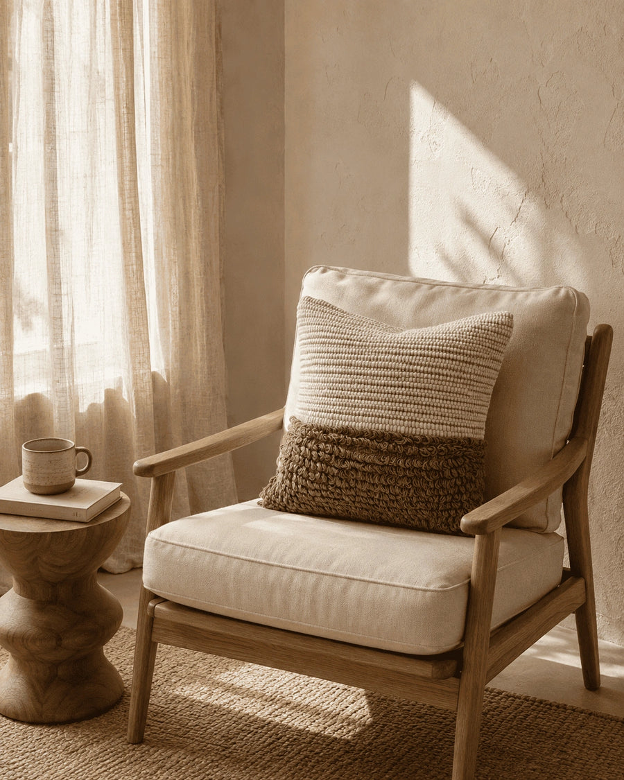 Earth & Ivory Cushion Cover