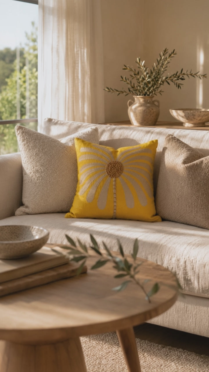 Sunbeam Blossom Cushion Cover | Cover Only