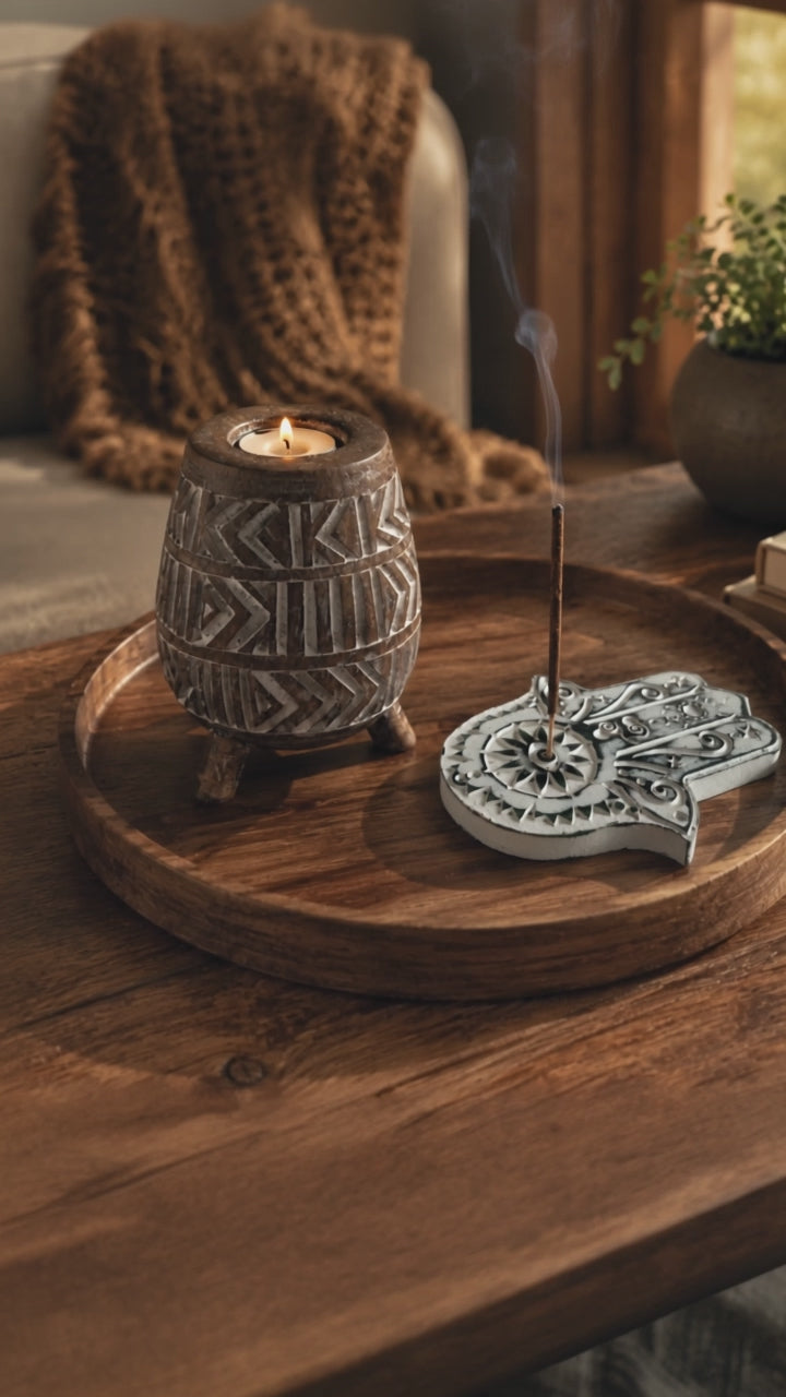 Ritual Set (Incense Holder + Candle Holder)