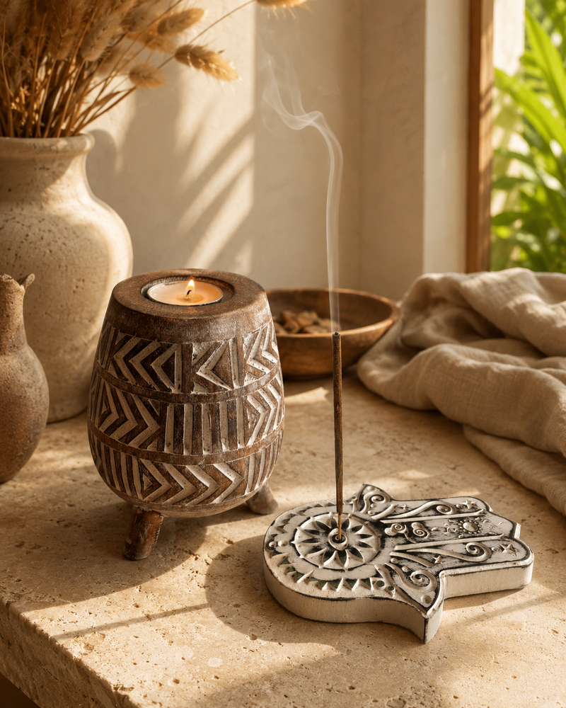 Ritual Set (Incense Holder + Candle Holder)