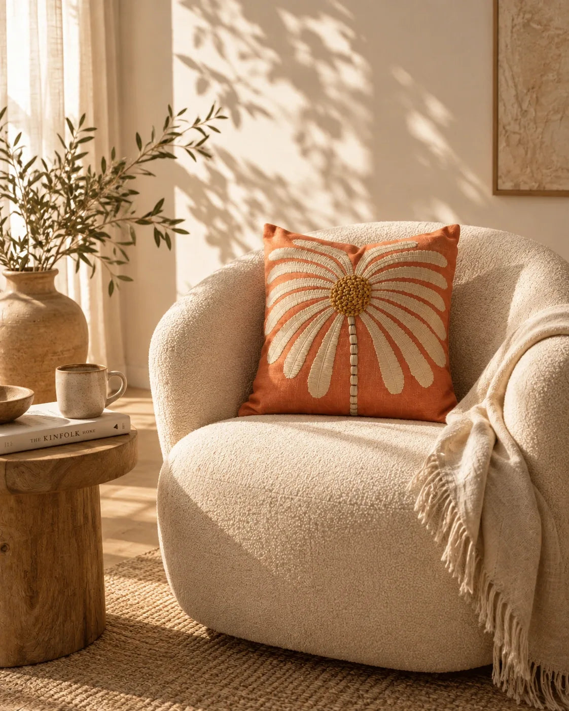 Russet Blossom Cushion Cover