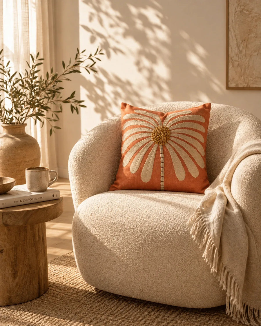 Russet Blossom Cushion Cover