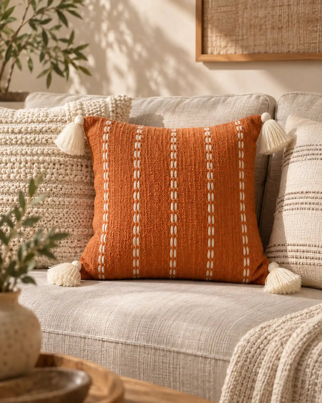 Terra Tassel Cushion Cover